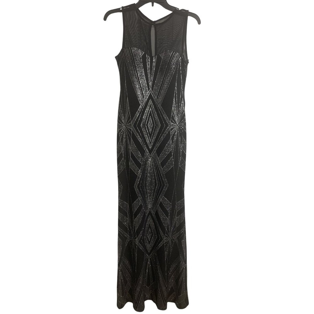 Jump Apparel Sleeveless Metallic Maxi Dress Size 5/6‎